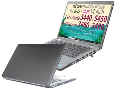 mCover Case ONLY Compatible for 2023～2025 14" Dell Latitude 5440 5450 Series/Precision 3480 3490 Series Windows Notebook Computer (NOT Fitting Any Other Dell Models) - Black - color: Black