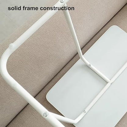 Hospital Bed Tables Particleboard Nightstand, Laptop Bedside Table, C Shaped Side Table, Home Work Sofa Side Table with Silent Feet for Home, Hospitals(60x40x60.5cm) - size: 60x40x60.5cm