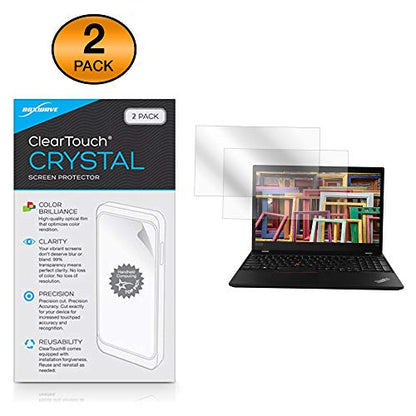 BoxWave Screen Protector Compatible with Lenovo ThinkPad T590 (15.6 in) - ClearTouch Anti-Glare (2-Pack), Anti-Fingerprint Matte Film Skin