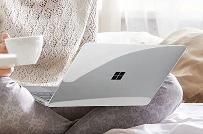 TWOLSKOO Case for 13.5" Microsoft Surface Laptop 5/4/3 with Metal Palm Rest Model 1951/1868, Protective Plastic Hard Shell & Keyboard Cover & Screen Protector & Dust Plugs, Crystal Clear