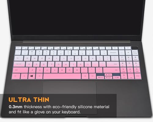 Keyboard Cover Skin for 2025 2024 2023 Samsung Galaxy Book 5/4/3 360|Pro 360 15.6" 16", Galaxy Book 5/4/3 Ultra/Edge 16", NP960QHA NP750XGK NP750QHA NP754XQA Protector, Ombre Pink - color: Ombre Pink