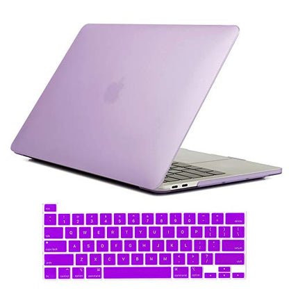 Se7enline for MacBook Pro 13 inch Case M2/M1 2026-2020 A2338,Light Purple | Hard Shell Laptop Case Washable Keyboard Cover Skin Anti-Scratch Anti-Drop Heat Dissipation Full Port Access Slim Lightweight - color: Light Purple
