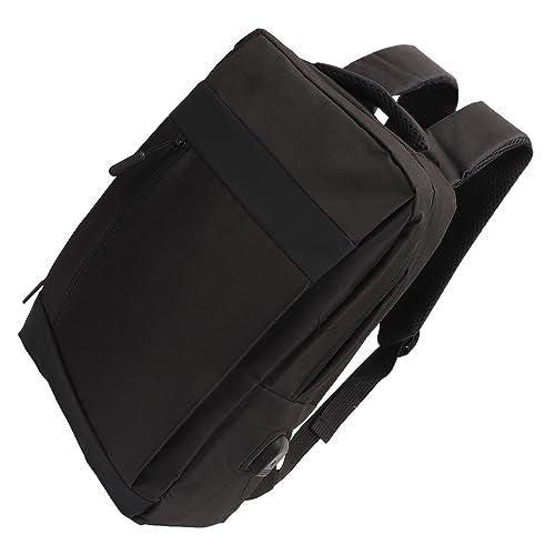 Extra Large Capacity Business Laptop Backpack, Multi Layer Large Capacity Business Laptop Bag with USB Charging Port, Unisex (Black)