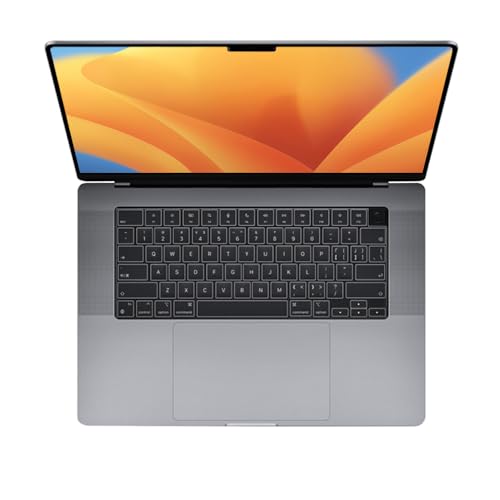 F FORITO Ultra Thin TPU Keyboard Cover Protector Compatible with 2021-2023 M1/M2/M3 Pro/Max MacBook Pro 14/16 A2442 A2485 A2779 A2780, MacBook Air 13/15 A2681 A2941, Clear | Ultra Thin, TPU ,Clear