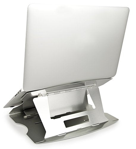 Aidata LHA-3 LAPstand Aluminum Portable Laptop Ultrastand, Silver, Adjustable Platform with 6 Viewing Angles, 20, 22.5, 25, 35, 40 and 45