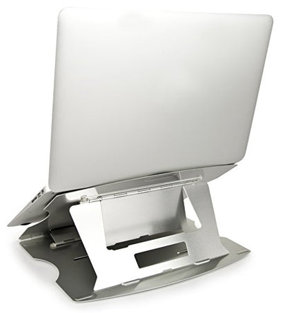 Aidata LHA-3 LAPstand Aluminum Portable Laptop Ultrastand, Silver, Adjustable Platform with 6 Viewing Angles, 20, 22.5, 25, 35, 40 and 45