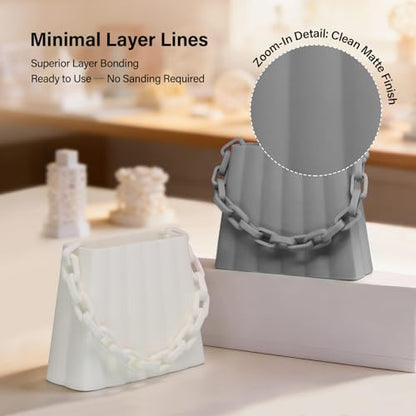 Matte TPU Filament 1.75mm, 1kg - Shore 95A Flexible & Durable TPU, Matte Gray, Low-Gloss Matte Finish, Minimal Layer Lines, for Phone Cases, Wearables & Functional Parts - color: Matte Gray Tpu