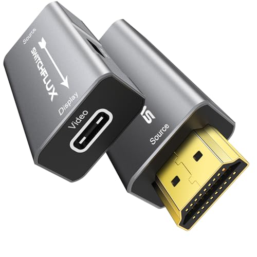 HDMI to USB C Adapter | 4K@60Hz HDMI Source to USB-C Display Converter for XR/AR Glasses(XREAL One,Air 2 Pro,VITURE Pro,RayNeo Air 2s,Rokid),Portable Monitors,Laptop,Switch,PS5/4,Xbox