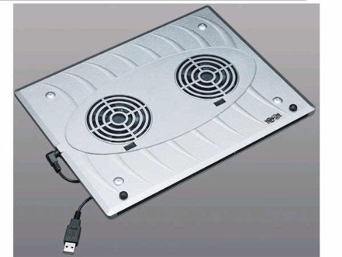 Notebook/Laptop Cooling Pad With 2 Built-In Cooling Fans USB Powered Fans Plastic Enclosure Silver