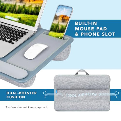 LAPGEAR Home Office Pro Lap Desk - Slate Blue, Fits 15.6” Laptops - color: Slate Blue, size: Home Office Pro W/Wrist Rest