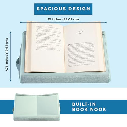 LAPGEAR Book Pillow - Sage Green, Fits 6" x 9" Books - color: Sage Green