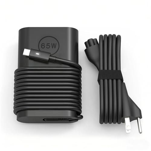 65w 60w USB-C Laptop Charger Compatible with Dell Latitude 5420 5450 5550 7420 5520 5540 XPS 13 9250 9360 9365 9370 9380 9350 Chromebook 3100 3400 la65nm170 02YK0F Type C Adapter Power Cord - color: Black-1