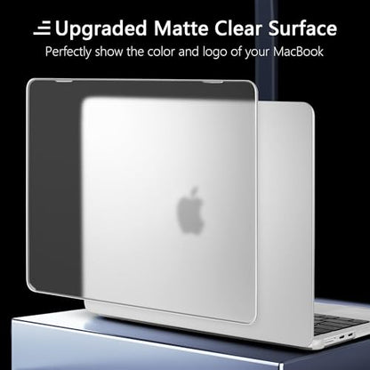 Batianda CrystalMist Case for MacBook Neo 13 Inch 2026, Translucent | 4-in-1 Bundle Official Color Matched, Frosted Translucent Shell, Anti-Fingerprint Matte Finish, Slim Lightweight Protection - color: Matte Translucent