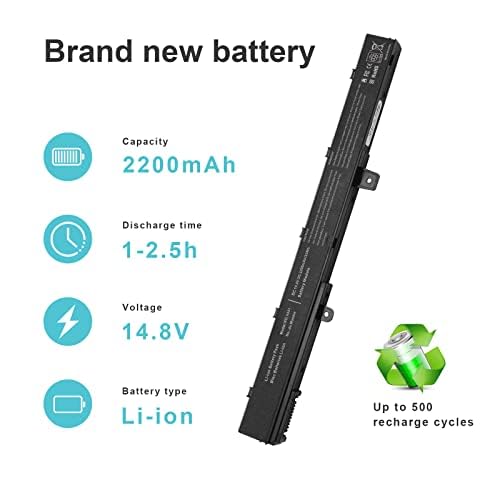 Fancy Buying Laptop Battery for Asus X551 X551C X551CA X551M X551MA Series A41 D550 0B110-00250100 A31N1319 A41N1308 - size: 10.3*1.56*0.85inch X451