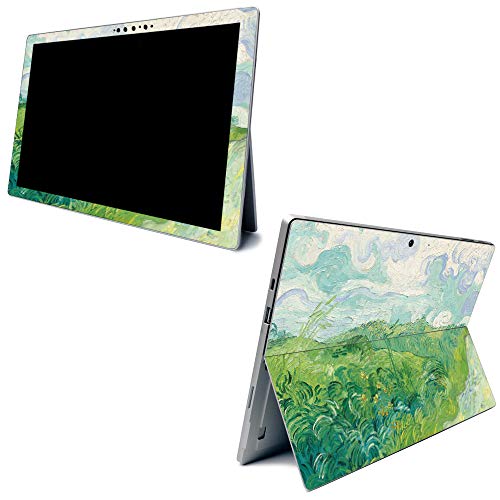 MightySkins Skin for Microsoft Surface Pro 7 - Green Wheat Fields | Protective, Durable, and Unique Vinyl Decal Wrap Cover | Easy to Apply, Remove, and Change Styles | Made in The USA - color: Green Wheat Fields