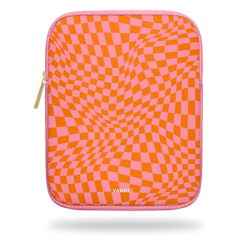 Vandel Slim & Protective Tablet Sleeve for 9-11 inch iPads A16, 11" iPad Pro, 10.9" iPad,10.2" iPad, 10.9" iPad Air, 11 Inch Samsung Galaxy Tab A9+, Bag Fits Magic Keyboard - color: b. Pink Checker, size: 9-11 Inch Tablet