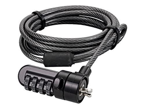 Port Designs Security Cable Combination Lock Laptops, Desktops, Monitors Other Devices, Black - style: Combination Lock