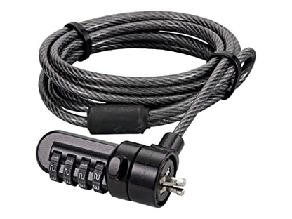 Port Designs Security Cable Combination Lock Laptops, Desktops, Monitors Other Devices, Black - style: Combination Lock