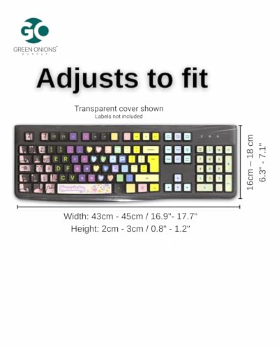Universal KeyboardCap. Fully Covered Flat Style 0.025mm Waterproof Anti-Dust Desktop Keyboard Cover with Numeric Hospital/Dentist Use (20 Packs) - size: 20 Packs