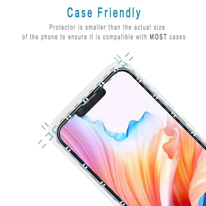 2 Pack Anti Blue Light Screen Protector Designed for iPhone 14, iPhone 13 and iPhone 13 Pro Eye Protection Tempered Glass Film, Easy to Install, Bubble Free - size: iPhone 14/13/13 Pro 6.1-inch