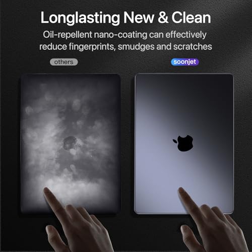 Soonjet for MacBook Pro 16 inch Case M5 M4 M3 M2 M1 Pro/Max 2026-2021 Cover | 100% Color Match, Space Gray Clear Matte, Protective Laptop Hard Shell, Anti Fingerprint, Scratch Resistant, Ultra Thin Slim - color: Space Gray Clear