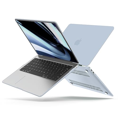 B BELK Compatible with MacBook Air 13 inch Case M1 2021 2020 2019 2018 | Matte Plastic Hard Shell for MacBook Air 13.3 inch Case A2337 A2179 A1932 with Keyboard Cover & Screen Protector, Baby Blue - color: Baby Blue