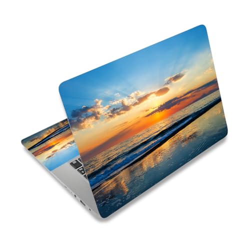 DINKY Laptop Skin Sticker Decal, 16" 16.5” 17” 17.3 inch Laptop Universal Reusable Vinyl Skin Stickers Art Cover Decal Notebook PC Personalized Protector (Sunset) - color: Sunset