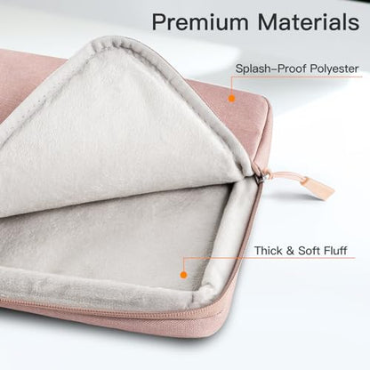 JETech Laptop Sleeve for MacBook Neo (A18 Pro), 14-InchMacBook Air/Pro, MacBook Pro M1-M5 2021-2026, Waterproof Bag Case with Pocket, Compatible with 14 Inch Notebook (Rose Gold) - color: Rose Gold, size: 14-Inch