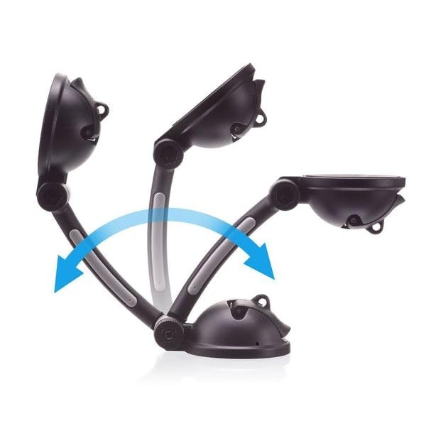 CTA Digital Strong Suction Mount Stand with Theft Deterrent Lock & Adhesive Plate and Resettable Lock Combination to Attach Tablets and Smartphones to Desks, Tables, & Walls (PAD-SMT)