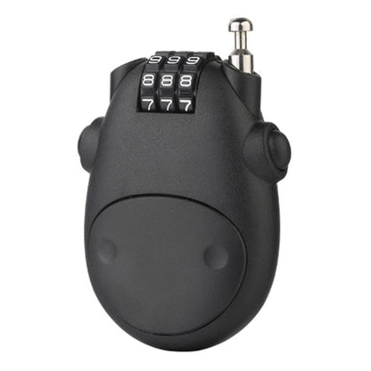 Combination Cable Lock, Cable Luggage Locks with 30 inch Retractable Steel Cable, Travel Lock Combo Mini Lock for Suitcase Stroller Bike (2, Black)