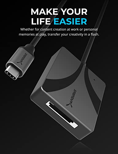 SABRENT USB Type C CFexpress Type A Card Reader [CR-CFXA] - size: CFexpress Type A Reader