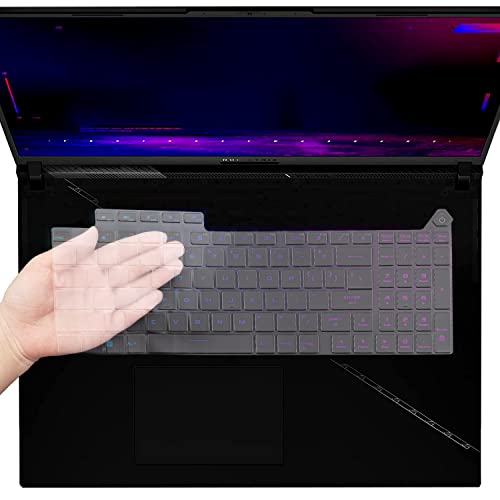Keyboard Cover for 2025-2023 Asus ROG Strix Scar 18 G834 G834JY G834JZR G835 G835LX G835LW, ROG Strix G18 G814 G814JI G814JZ G814FP G815 G815LW G815LR G815LP, US Layout Ultra Thin TPU Keyboard Skin