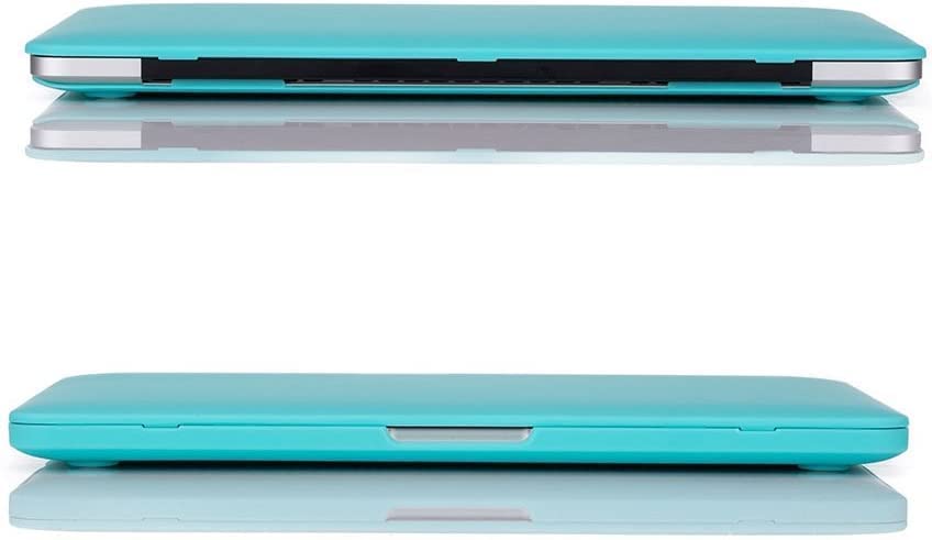 RUBAN for Old MacBook Pro Retina 13 inch (A1502 & A1425 Models) 2015 2014 2013 2012 Release,Plastic Hard Shell Case & Keyboard Cover, Turquoise - color: Turquoise