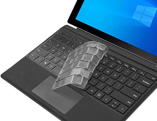 Microsoft Surface Keyboard Cover - Ultra Thin Transparent Skin, Accessory for Surface Pro 7, 6, 5, 4 - US Layout - size: Surface Pro 7/6/5/4