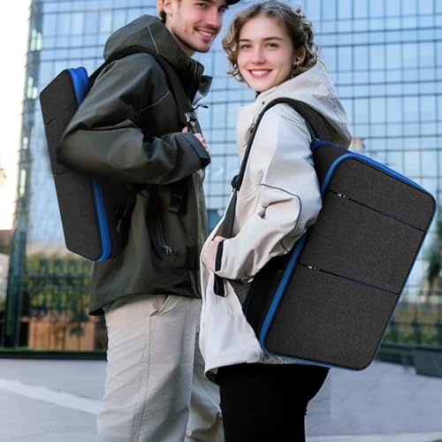ZINMARK Slim Expandable Laptop Backpack with Small Case for 15-16 inch Notebooks,Water Resistant Computer Bag for College Business for Men Women，Black Blue - color: Black Blue
