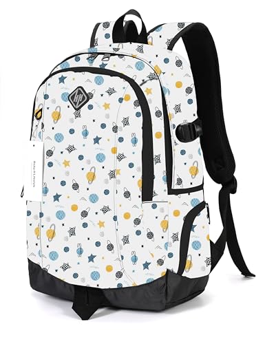 rickyh style School Backpack Travel Bag for Men & Women Lightweight College Back Pack with Laptop Compartmen - color: 09xqiu