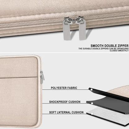 Laptop Case 14 inch, Slim Traveling Laptop Sleeve Cover with Zippered Pocket, Shockproof Protective Carrying Briefcase Computer Bag for 14" MacBook Air/Pro, HP, Dell, Lenovo, Acer, Light Pink - color: Light Pink, size: 14 inch