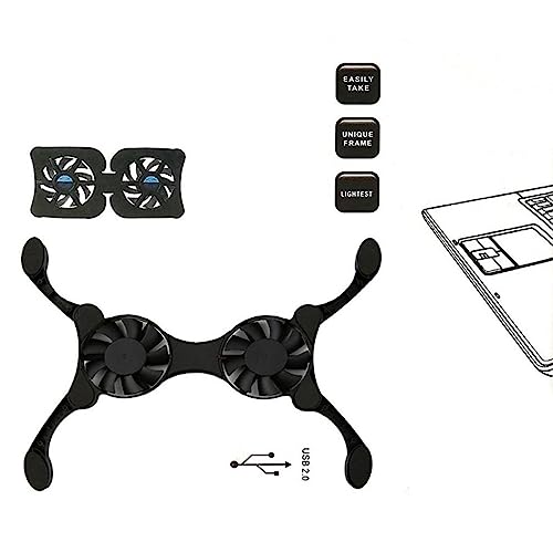 Laptop Cooling Base Foldable Laptop Notebook Cooler Cooling Pad Ergonomic Ventilated with Fans Fits 11-18 Inches Notebook Cooling Base