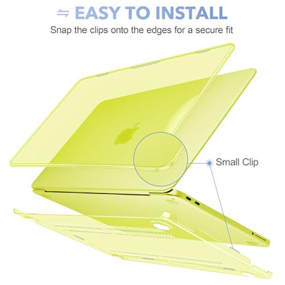 May Chen for MacBook Neo 13 inch Liquid Retina Display ((2026 Release A3404), Slim & Lightweight Protective Case with Screen Protector&Keyboard Cover&Dust Plug, Crystal Citrus - color: Crystal Citrus