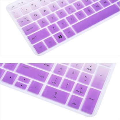 Keyboard Cover Skin Compatible 15.6 inch HP Pavilion x360 15-BR075NR / HP Pavilion 15-BS 15-BW 15-CC 15-CB 15-CD/HP Envy x360 15M-BP 15M-BQ,17.3 HP Envy 17M 17-BS Keyboard Covers (Omber Pink Purple) - color: Omber Pink Purple