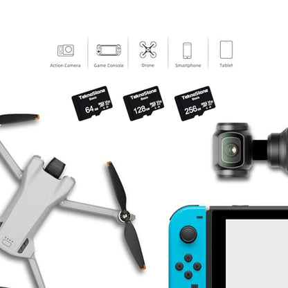 128GB Basic MicroSDXC TF Memory Card with Adapter 5 Packs | 90MB/s Read 50MB/s Write UHS-I C10 U3 V30 A1 for DJI Insta360 Dash Security Cameras Drone Console Tablet Phone - size: Basic 128GB x 5