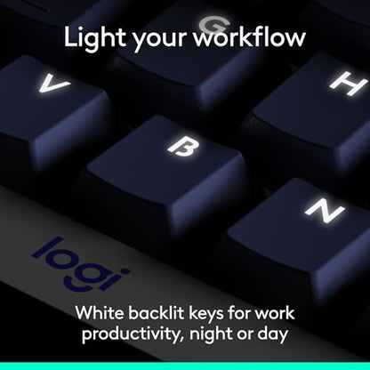 Logitech Alto Keys K98M Wireless Mechanical Gasket Keyboard - Off White | Customizable, clicky, vibration absorbing gasket, white backlit keys, Bluetooth, USB-C charging, for PC, Mac, Laptops - color: Off White