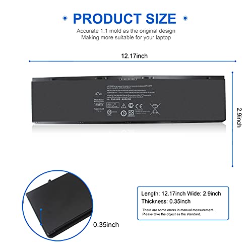 E7440 E7450 3RNFD Battery for Dell Latitude E7440 E7450 E7420 14 7000 7440 7450, 34GKR G0G2M PFXCR F38HT G95J5 T19VW 909H5 0909H5 451-BBFT 451-BBFV 451-BBFY E225846 5K1GW 0G95J5 Laptop Notebook - size: 3RNFD