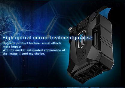 COOLCOLD K27 Laptop Cooler Portable USB Powered Vacuum Cooling Fan for 13-17 Inch Notebooks Ultra Quiet Air Extraction System with Non Slip Base Black Dual Turbo Fans