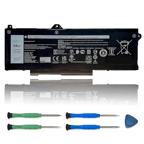 GRT01 Laptop Battery Replacement for Dell Latitude 5421 5431 5521 5531 Precision 3561 3470 3571 3581 3591 Mobile Workstation Alienware m17 R5 AMD Series 9JRV0 00P3TJ 0R05P0 05RGW 15.2V 64Wh 4000mAh - size: 9.25*3.54*0.28 inch GRT01