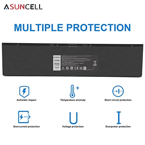 ASUNCELL 47Wh Laptop Battery for Dell Latitude E7440 E7450 7450 E7420 3RNFD V8XN3 5K1GW PFXCR 909H5 0G95J5 451-BBFT 451-BBFV 451-BBOG 451-BBFY 14 7000 Series, 7.4V - size: E7440 13.78 × 3.74 × 1.81 in