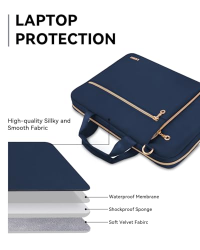 Laptop Bag Case for Women Men Messenger Briefcase Bag, 17 17.3 Inch | Compatible with HP OmniBook Envy Omen Pavilion/Dell Inspiron Precision/LG Gram/Yoga ThinkPad, Carrying Bag 18 inch, Blue - color: Blue, size: 17.3 inch