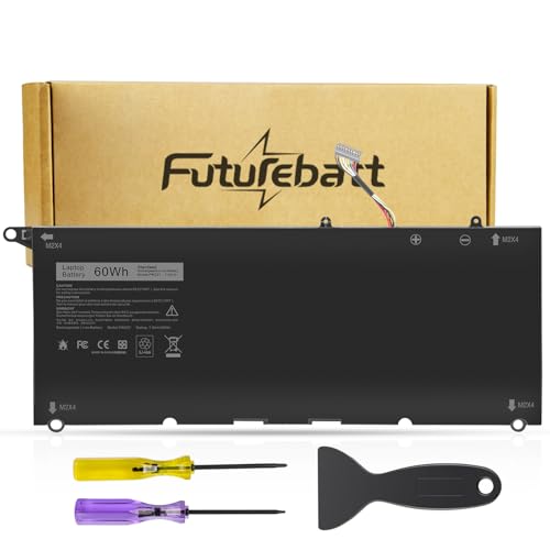 PW23Y Laptop Battery Compatible with Dell XPS 13 9360 P54G002 13-9360-D1605G 13-9360-D1605T 13-9360-D1609 13-9360-D1609G 13-9360-D1705G Series Replacement RNP72 0TP1GT RNP72 TP1GT [7.6V 60Wh] - size: PW23Y 12.01 5.51 0.67