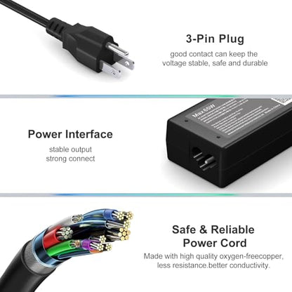 65W 3.0 * 1.1mm N20C5 N20C4 N19H2 N22C6 N23H1 Laptop Charger Compatible with Acer Aspire 5 A515-55 A515 - color: Dark black