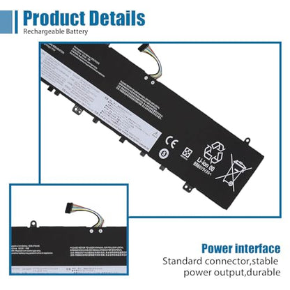 L18M4PF1 L18D4PF1 Laptop Battery Replacement for Lenovo Yoga C940-15IRH 81TE Yoga 9-15IMH5 82DE/ IdeaPad S740-15IRH 81NW 81NW 81NX Series 5B10T83738 5B10U65276 15.36V 69Wh 4500mAh(Long Cable) - size: 12.42*2.93*0.26 inch L18M4PF1